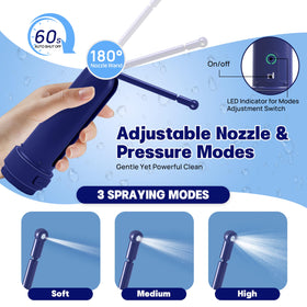 BIDEZO 180-degree nozzle enables precise cleansing in any position