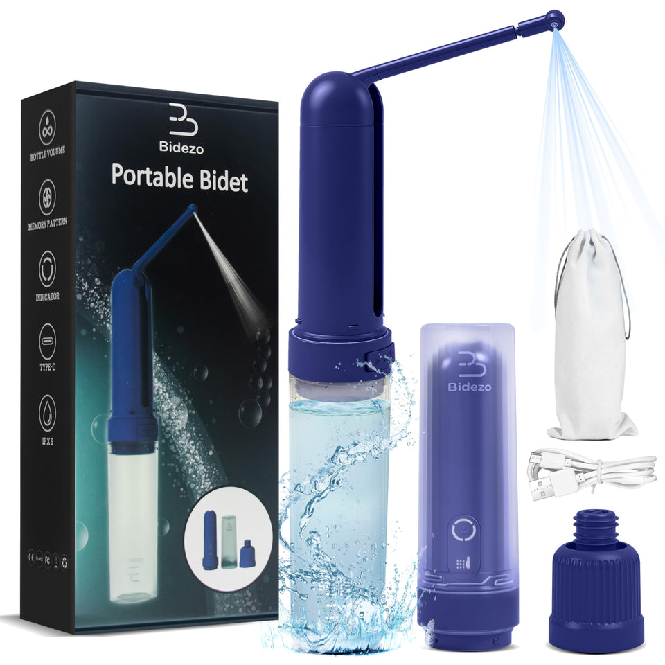 BIDEZO portable bidet with 180ml bottle for on the go cleansing