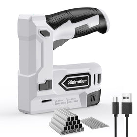 Bielmeier 2-in-1 cordless staple gun right out of the box for instant use.