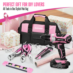 Bielmeier gift-ready pink toolkit ideal for DIY lovers.