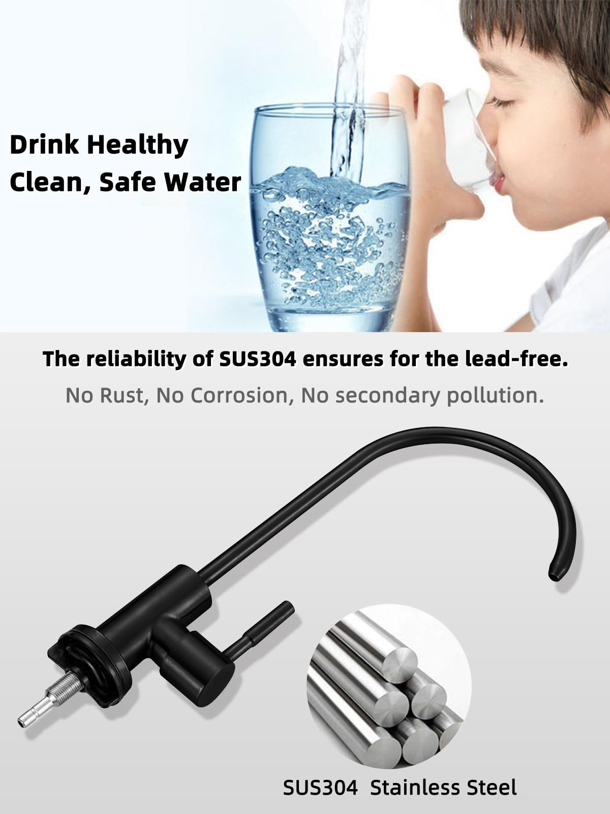 Bifordo faucet with 360 degree swivel spout for flexible filling
