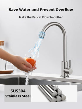 Bifordo brushed nickel finish faucet resists fading and fingerprints.