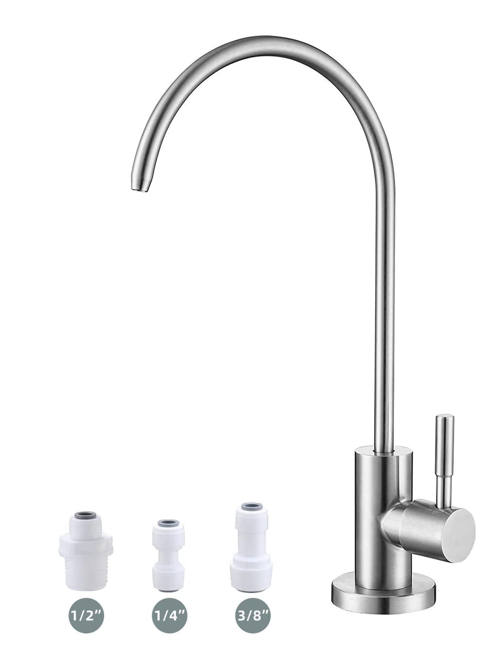 Bifordo drinking water faucet with brushed nickel finish for a kitchen upgrade