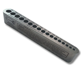 Big Gator Tools V-DrillGuide covers 17 sizes for versatile drilling