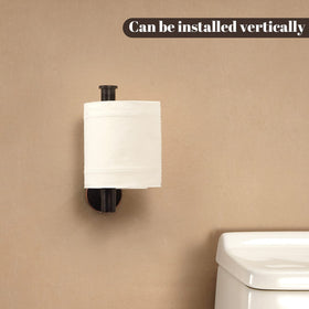 BigBig Home bronze toilet paper holder upward mount adapts to tall installations.