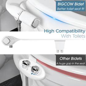 Stainless steel inlet ensures durable, lead-free water connection and reliability.
