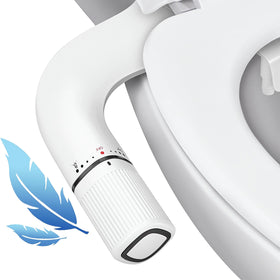 BIGCOW Ultra-Slim Bidet: front and rear wash for thorough cleansing.