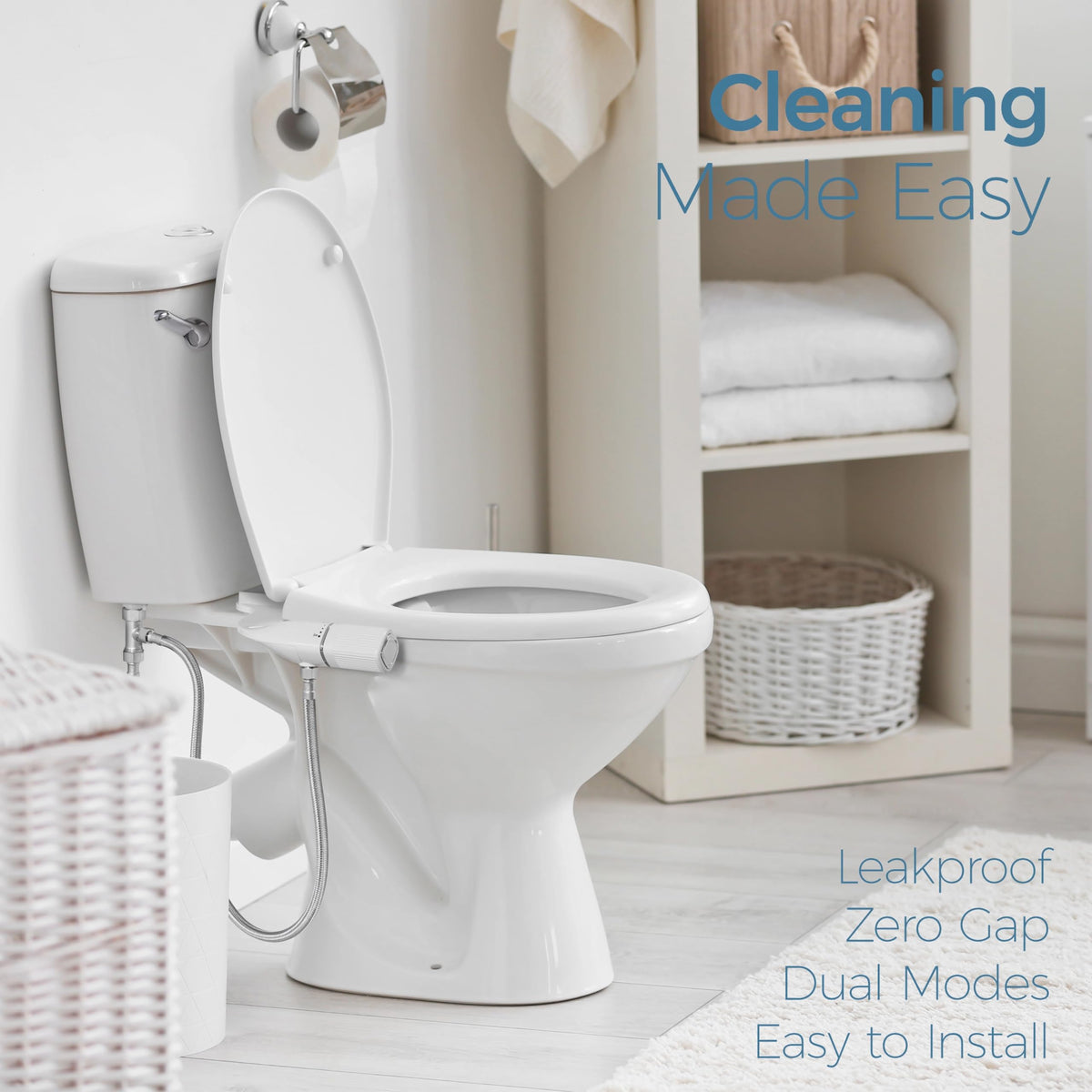 Install quickly for a premium shower-like cleansing experience.