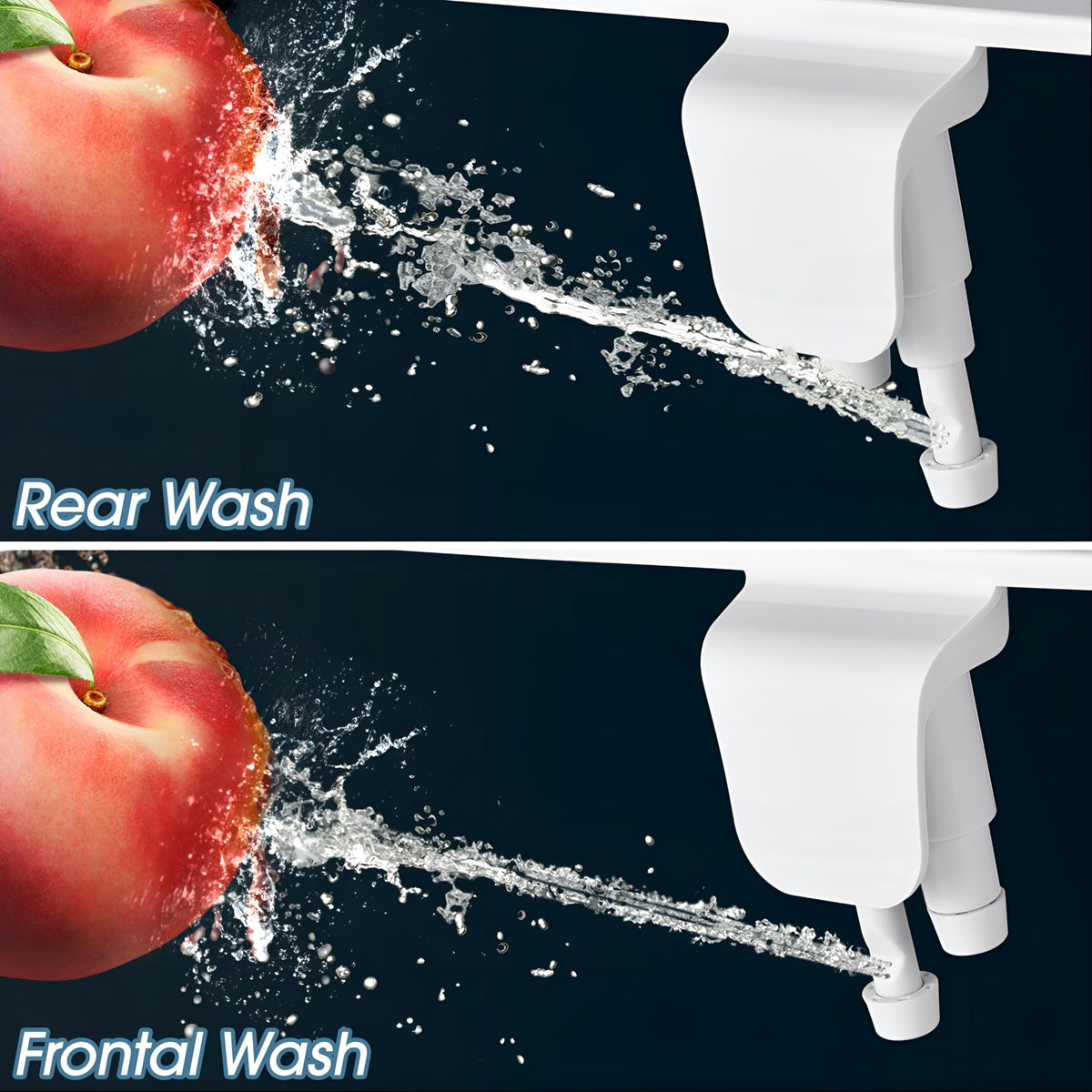 BIGCOW ultra-slim bidet rear wash in gold for thorough cleaning