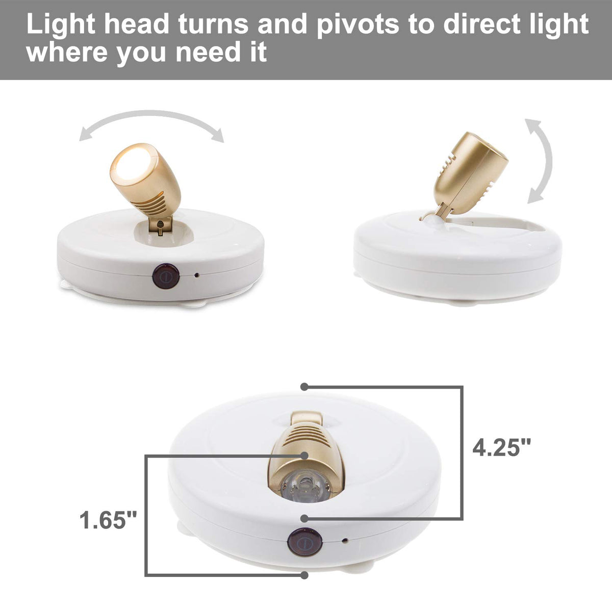 BIGLIGHT Spotlight remote control enables easy dimming and timer settings.