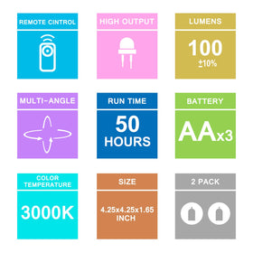 BIGLIGHT Spotlight auto timer feature offers hands-free lighting options.