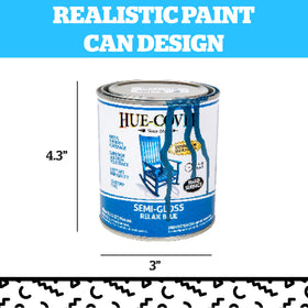 Weighted authentic feel of BigMouth Paint Diversion can on display