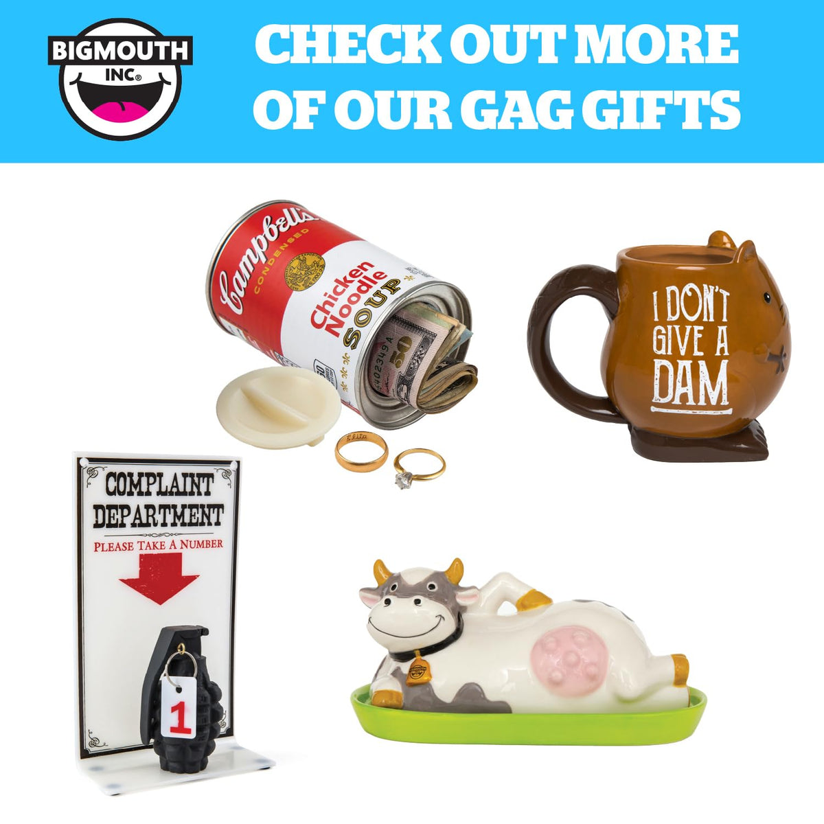 BigMouth Gift Idea: clever stash can for housewarming or stocking stuffers.