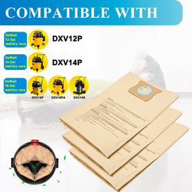 BIHARNT DXVA19-4102 dust bags packaging showing a 12 pack for replacements