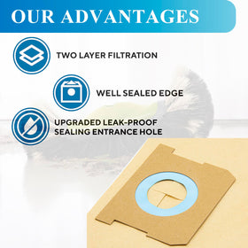 BIHARNT DXVA19-4102 dust bags suited for wet and dry pickup tasks