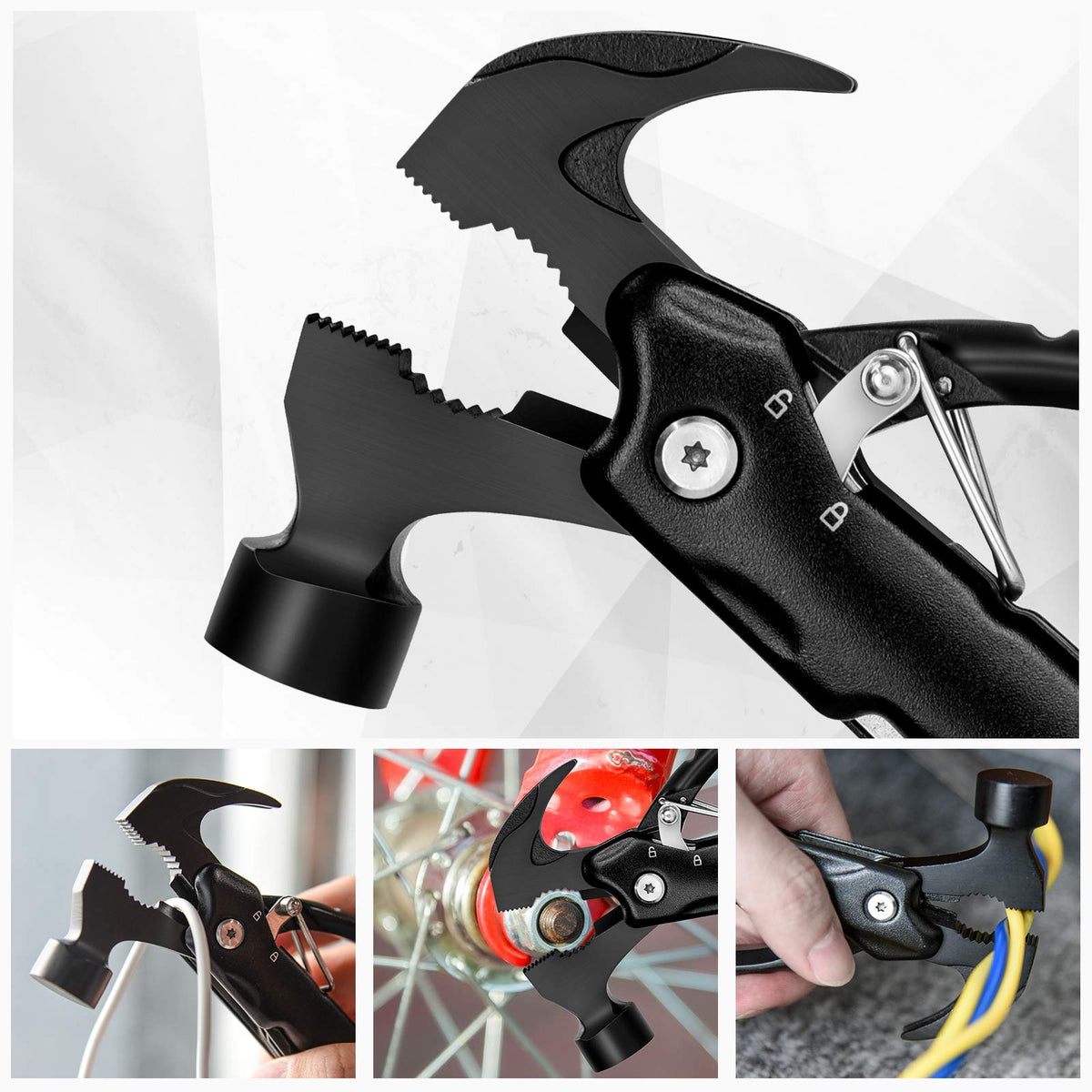 BIIB durable stainless steel multitool, ready for outdoor adventures and repairs.