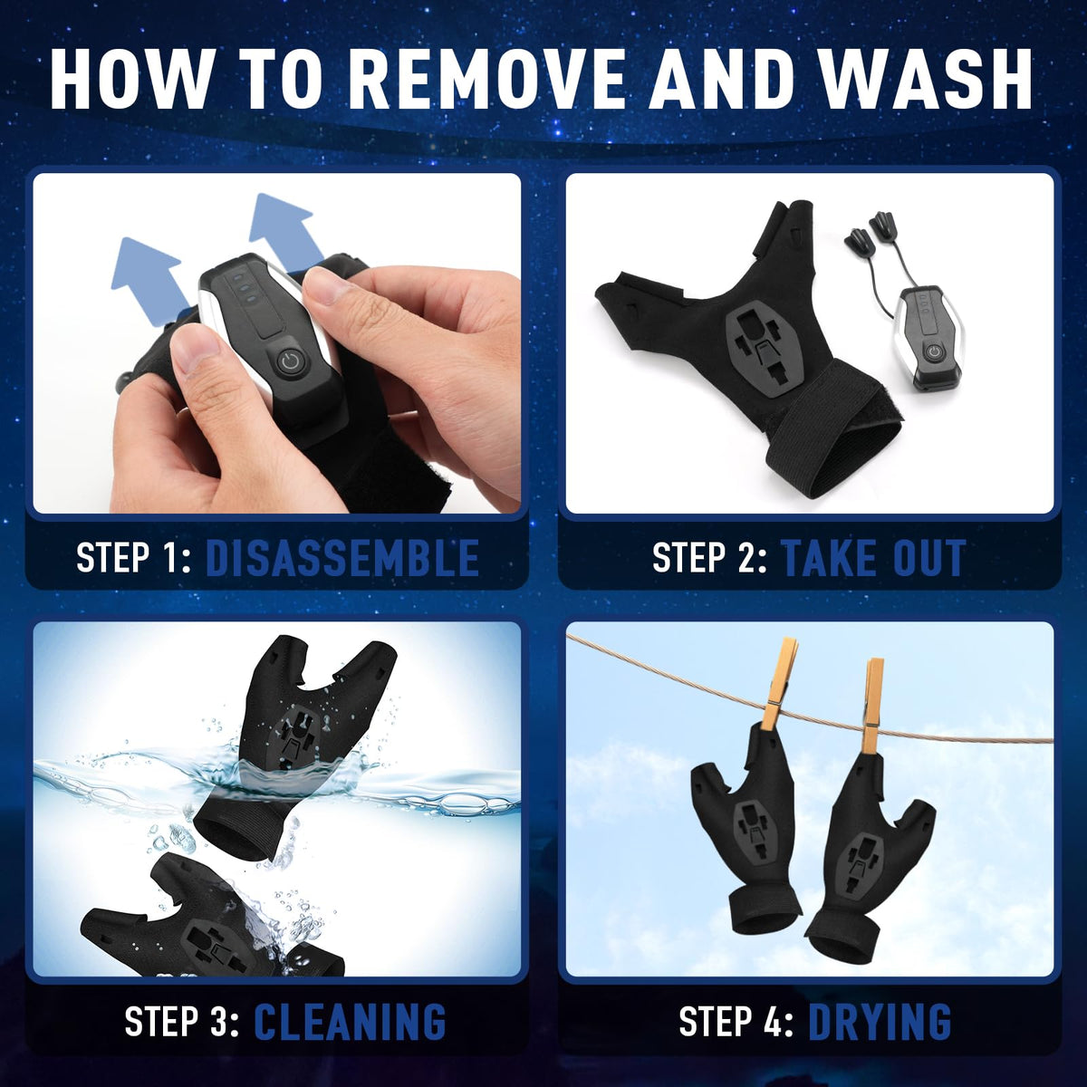 BIIB outdoor gloves suitable for night fishing and mechanic work with light