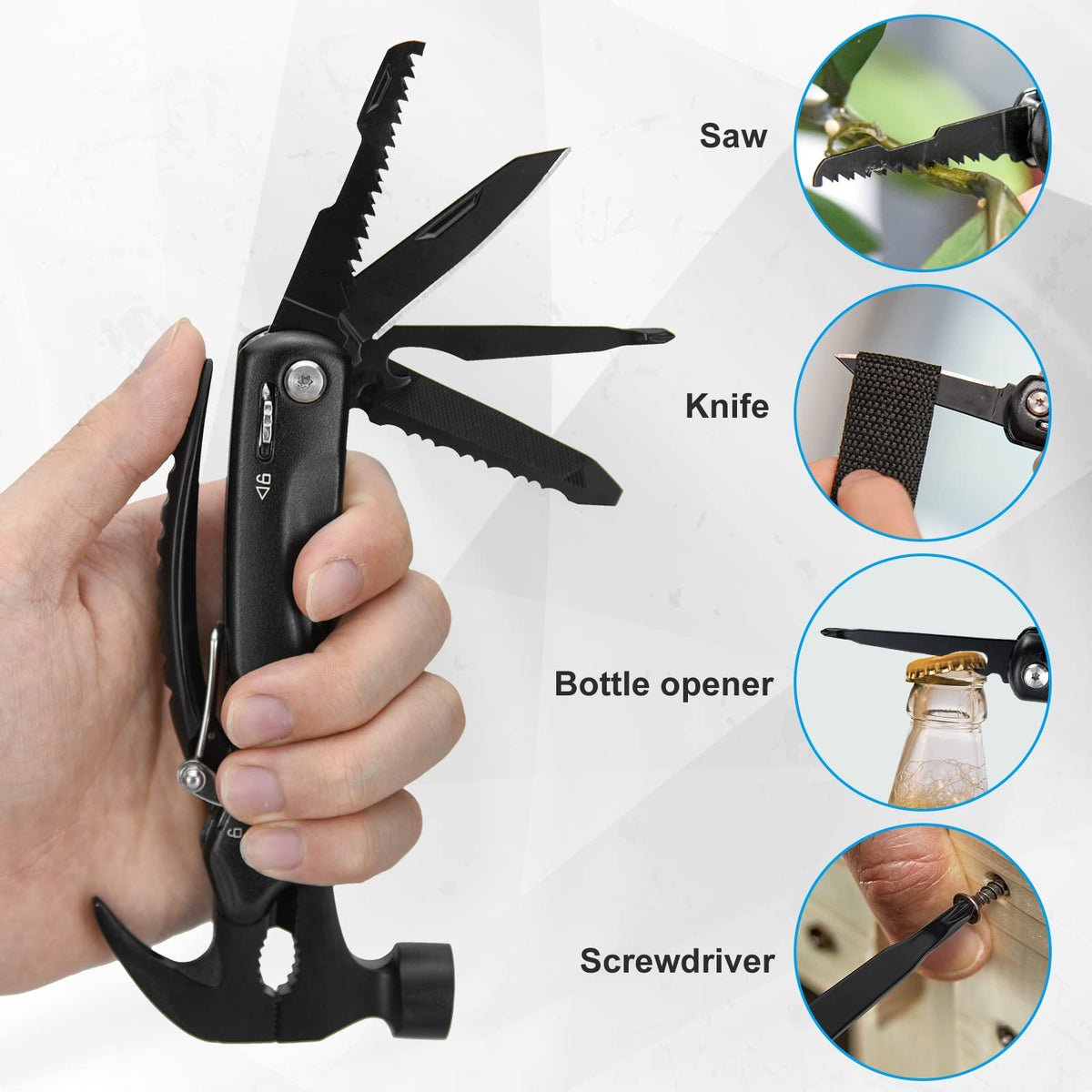 BIIB portable nylon case, keep tools organized during hikes and home projects.