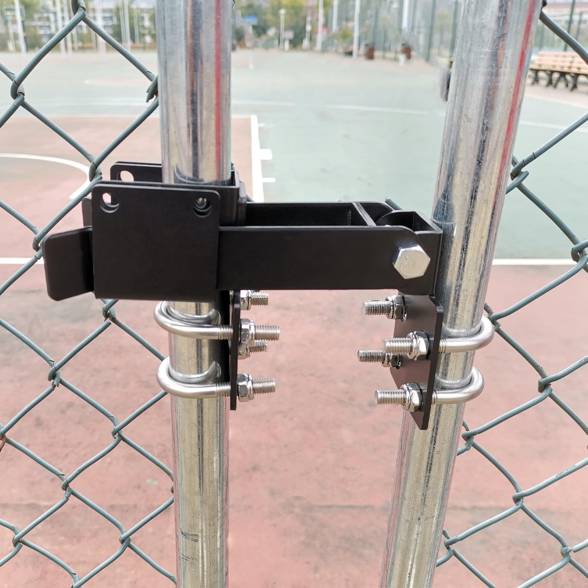 BiJun latch with padlock hole for added security.