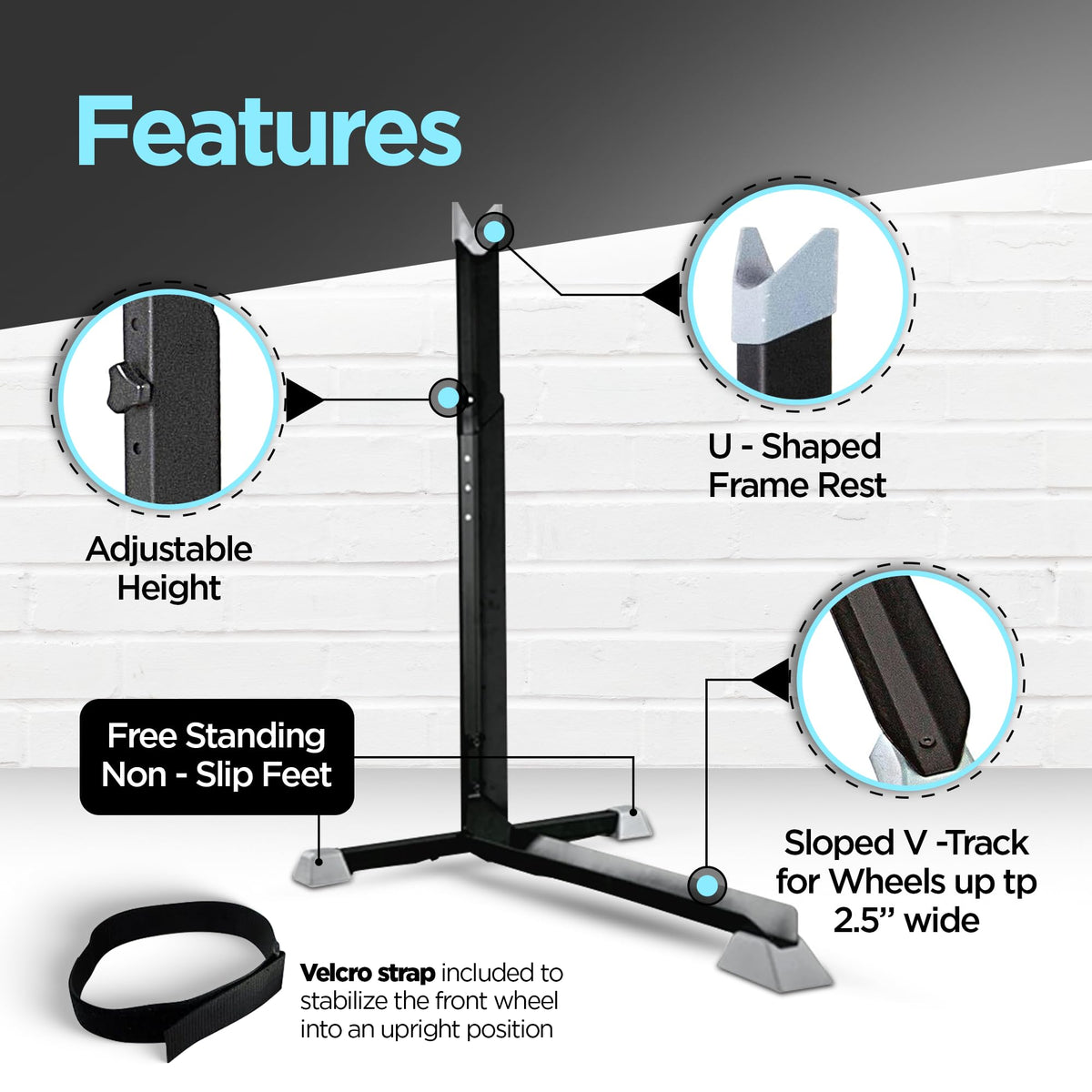 Bike Nook vertical stand usable indoors and outdoors to protect bikes