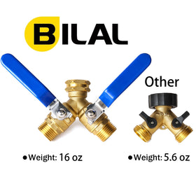 Bilal hose splitter ergonomic design eases watering tasks.