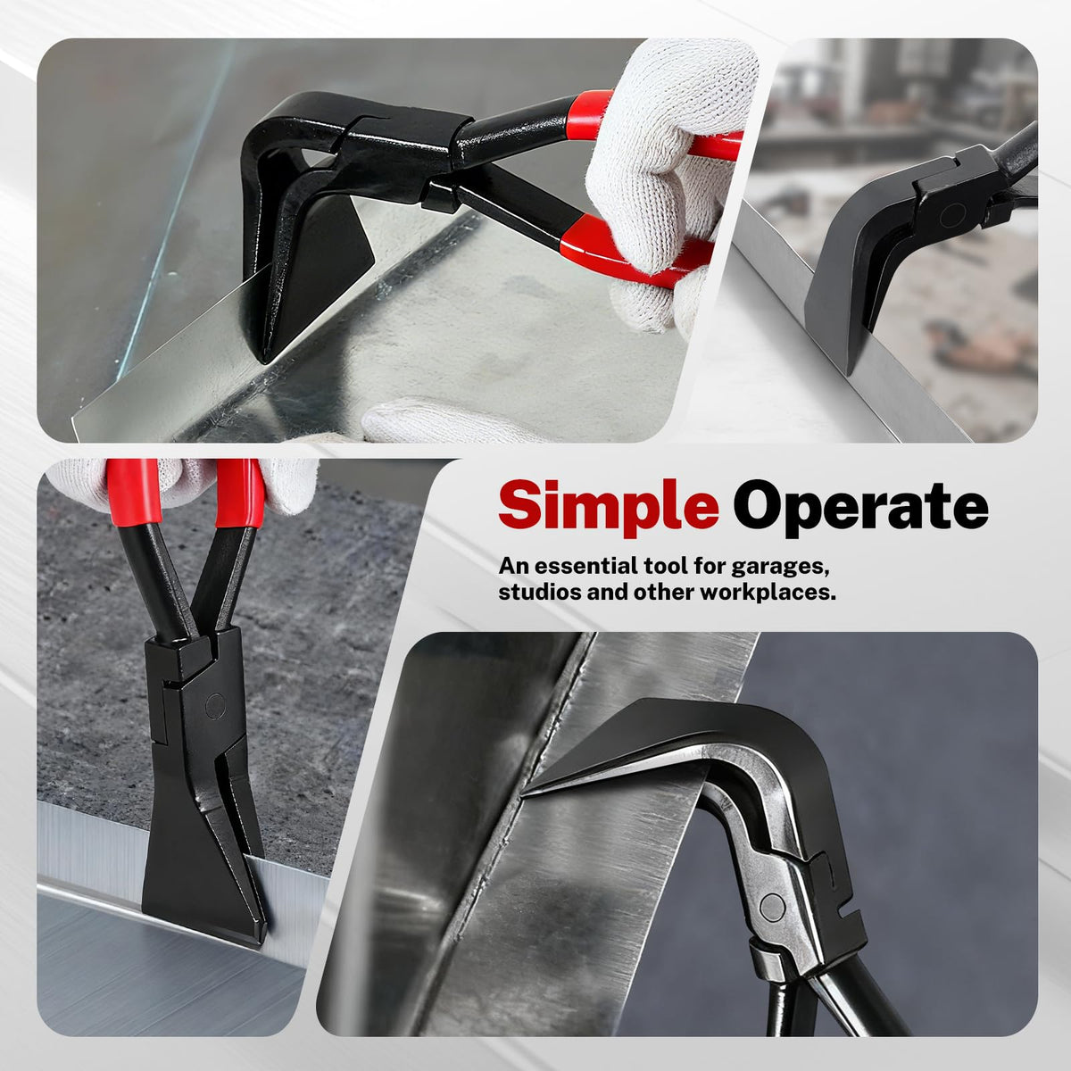 Bilitools 3-piece seamer 90-degree jaw for crisp corner bends