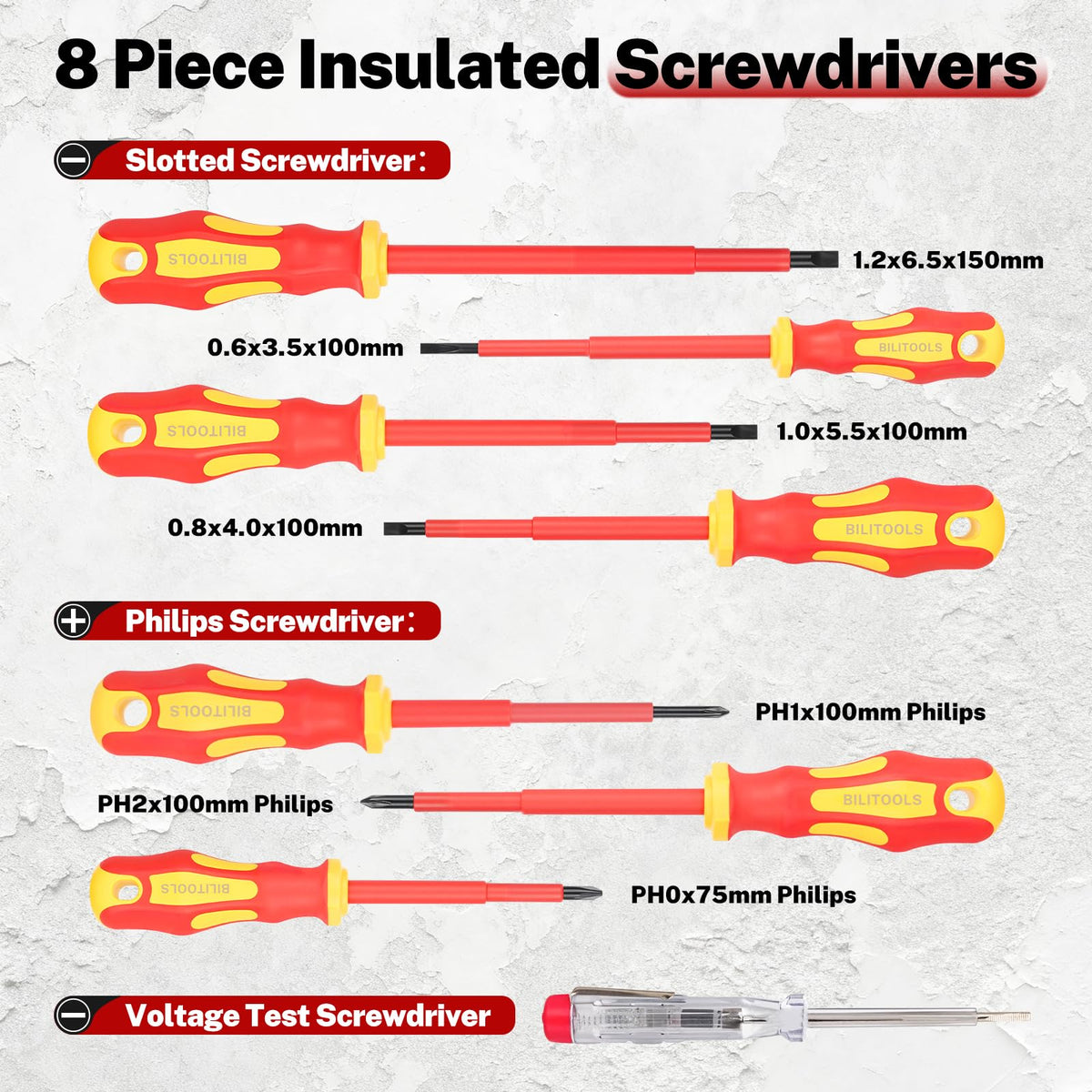 BILITOOLS 6-inch diagonal cutters for clean wire cuts