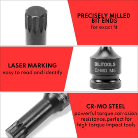 BILITOOLS XZN set ideal for air and battery impact tools