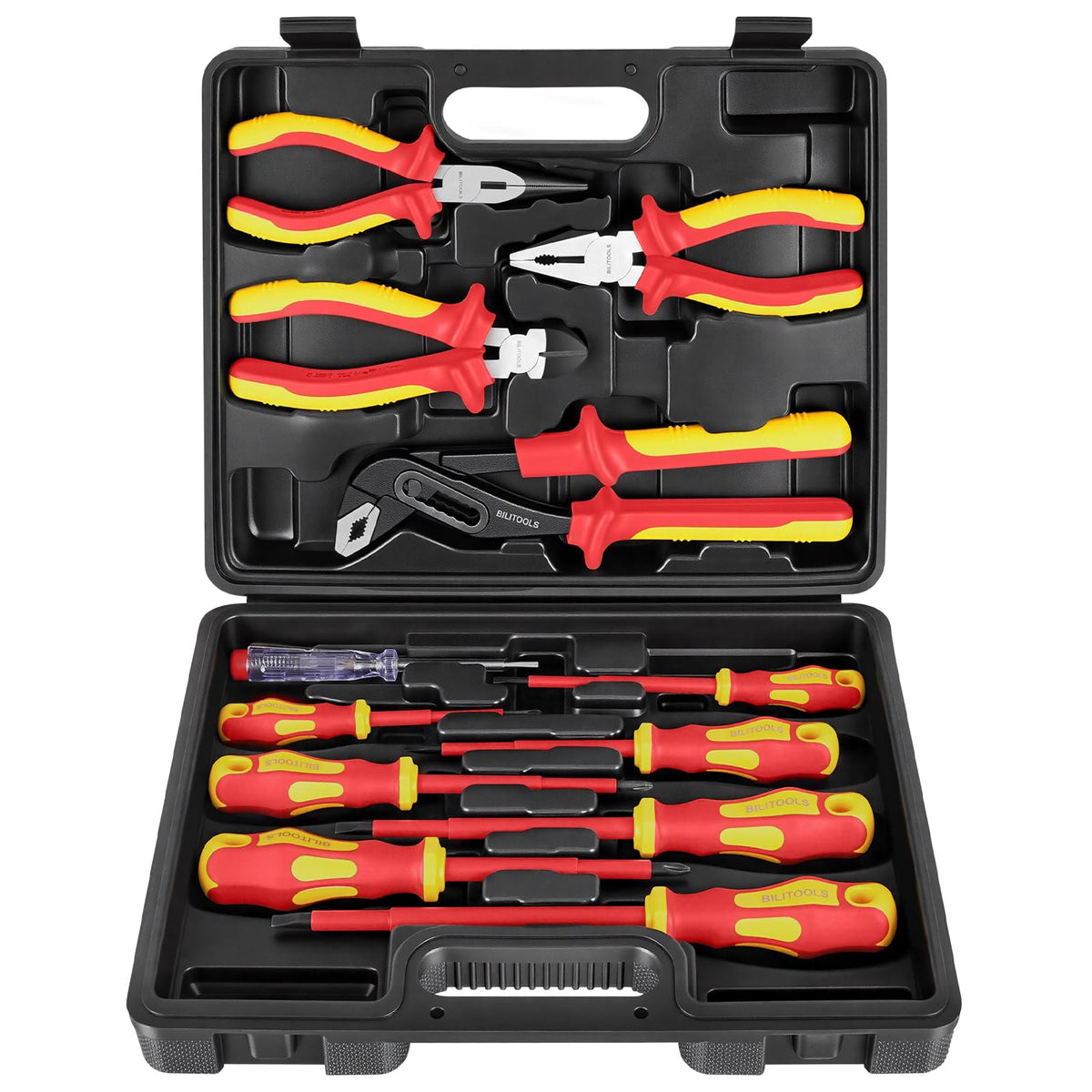 BILITOOLS insulated screwdrivers with magnetic tips for secure screw placement
