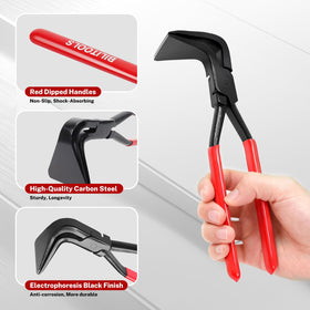 Bilitools seamer with parallel jaws to avoid edge damage