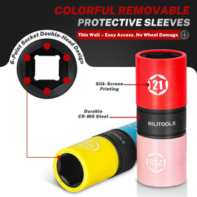 BILITOOLS knockout rod helps remove stuck lug nuts safely.