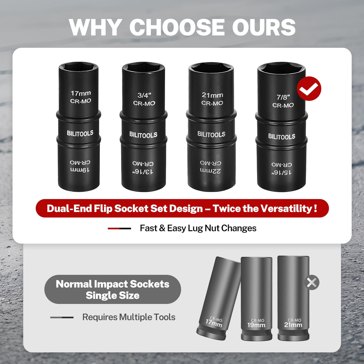 BILITOOLS chrome molybdenum steel delivers strength and wear resistance for tough jobs
