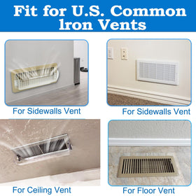 Three-pack clear Binazon deflectors blend with decor and offer airflow control.