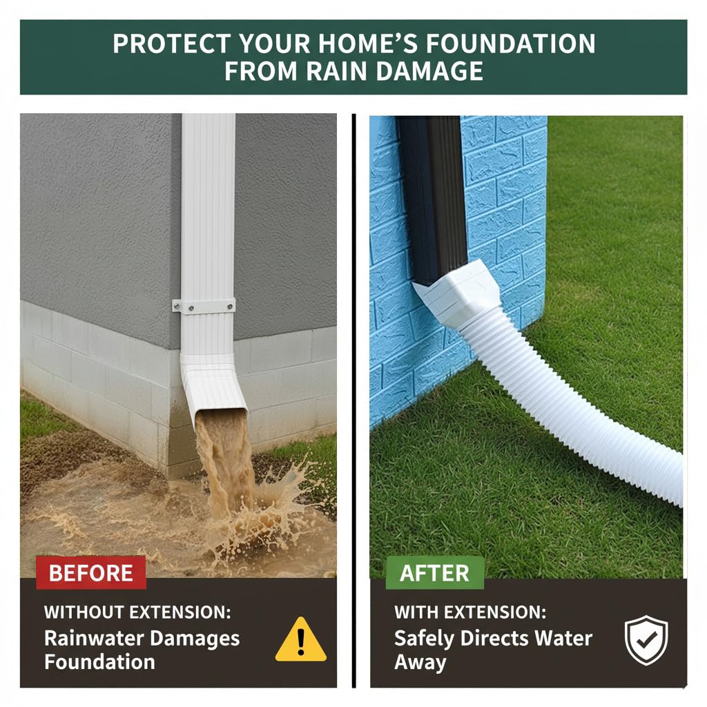 Binazon downspout adapter 4x3 inch secures a tight fit