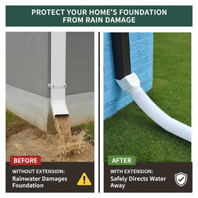 Binazon downspout adapter 4x3 inch secures a tight fit