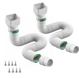 Binazon downspout extension 21-62in improves rainwater drainage around the home