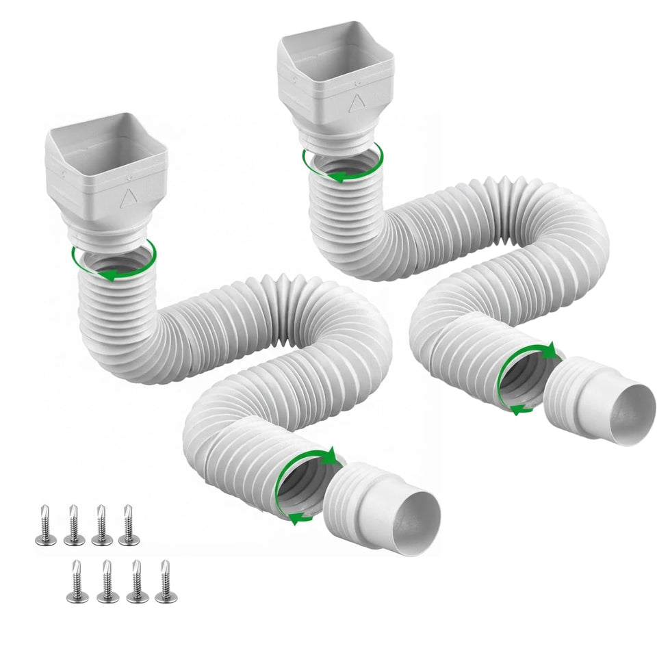 Binazon downspout extension 21-62in improves rainwater drainage around the home