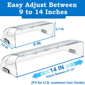 Binazon deflector close-up highlights strong magnets for secure vent attachment.