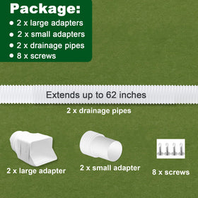 Binazon weather-resistant downspout extension withstands storms and snow