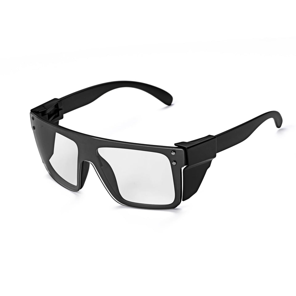 BINGKING UV400 Transition glasses front view showing photochromic lenses adapting to light.
