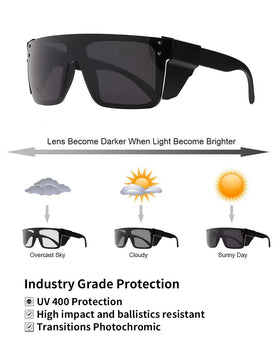 BINGKING wraparound design shields eyes from wind and debris.