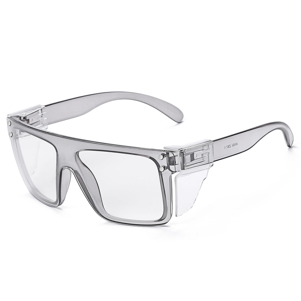 Bingking Z87 wraparound frame front view for wide protection on worksites.