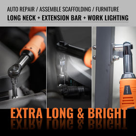 Bingoway cordless ratchet in action on a project