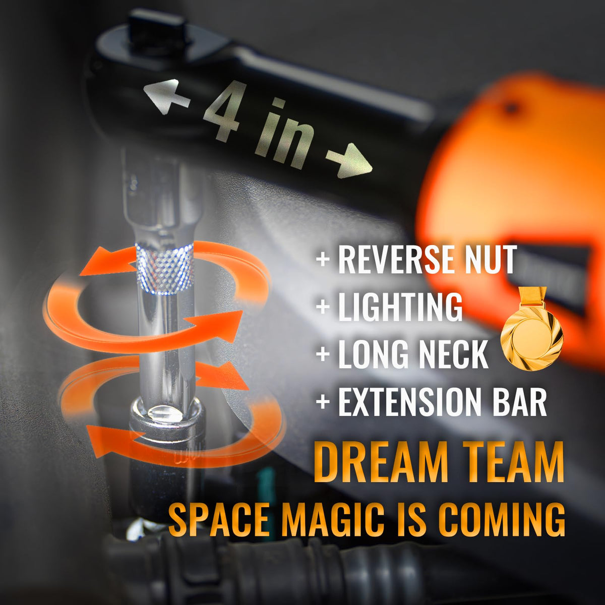Bingoway LED work light enhances visibility during repairs