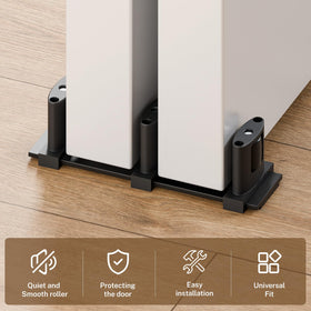BINOTE floor-mounted pocket door guide shown for easy installation
