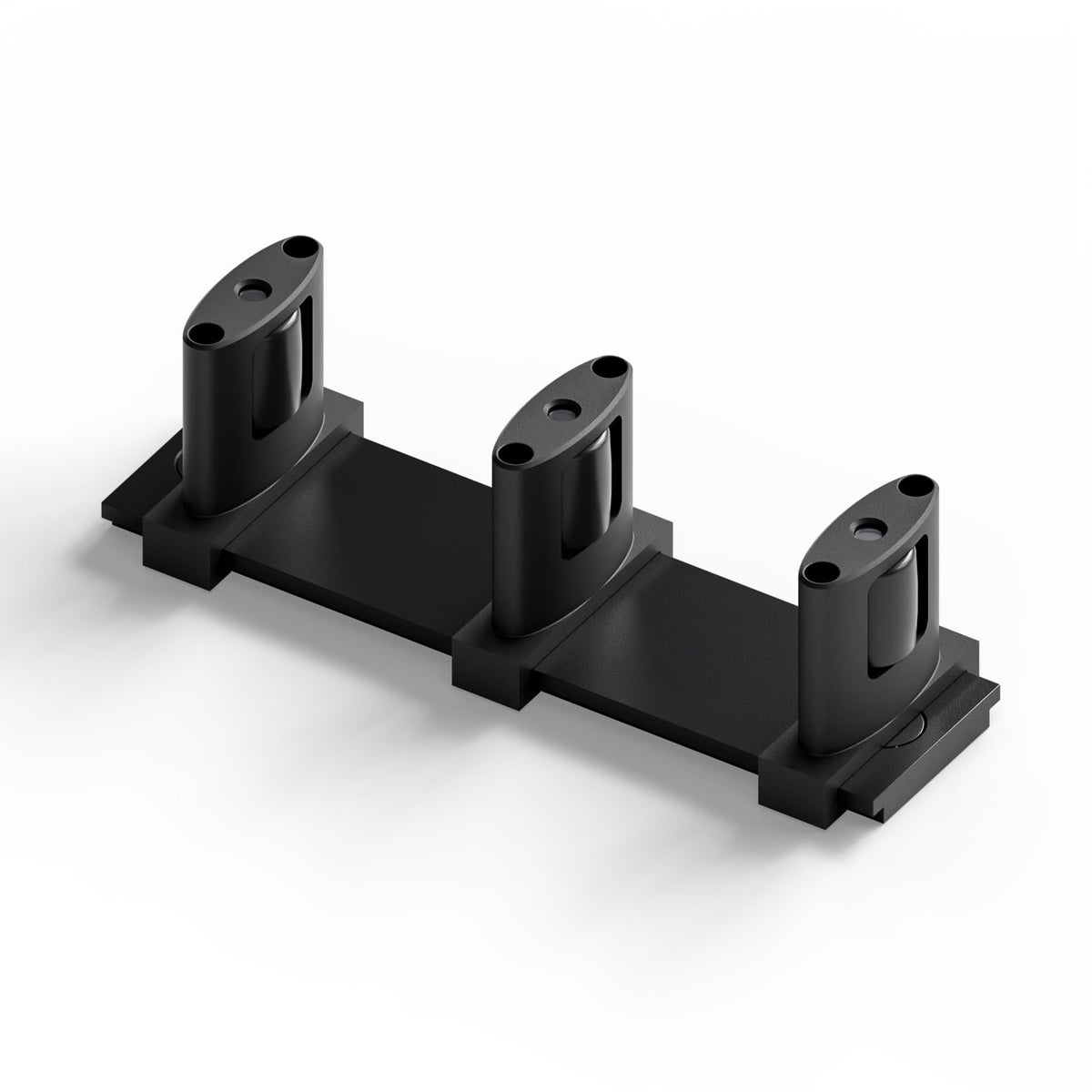 BINOTE sliding floor guide with 3-roller design for smooth double bypass doors
