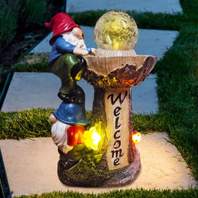 Binqiuu Garden Gnomes crafted from durable resin for outdoor use.