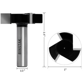 BinStak anti-kickback design bit reduces chatter during milling.