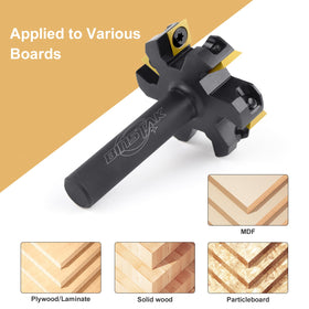BINSTAK anti-kickback design improves control during spoilboard surfacing