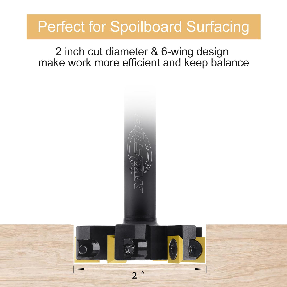 BINSTAK carbide inserts with four-sided edges maximize usable life